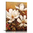 Alepadnf White Flowers Canvas Wall Art Prints for Living Room Bedroom
