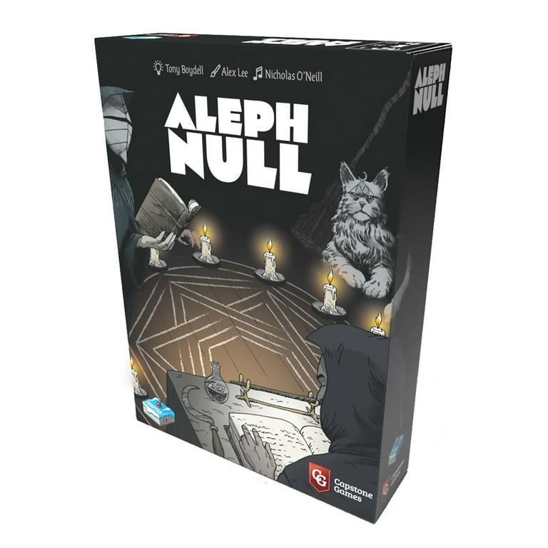 Capstone Games Aleph Null - Capstone Games, Single Player Card Game - Deck Deconstruction, Escalating Tension, Card Combos, & Hell Itself! Ages 14+, 1 Player, 30 Minutes Capstone Games Aleph Null - Capstone Games, Single Player Card Game - Deck Deconstruction, Escalating Tension, Card Combos, & Hell Itself! Ages 14+, 1 Player, 30 Minutes