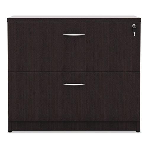 Espresso 34'' Wide 2-Drawer Lockable Lateral File Cabinet