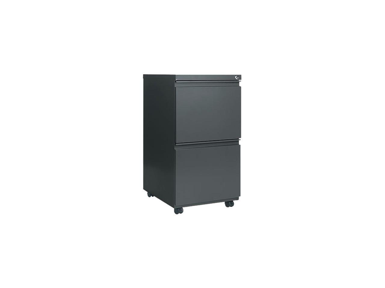 Alera 2 Drawers Vertical Lockable Filing Cabinet, Charcoal