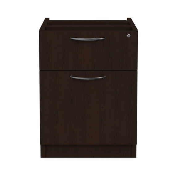 Alera 2 Drawers Vertical Lockable Filing Cabinet, Espresso
