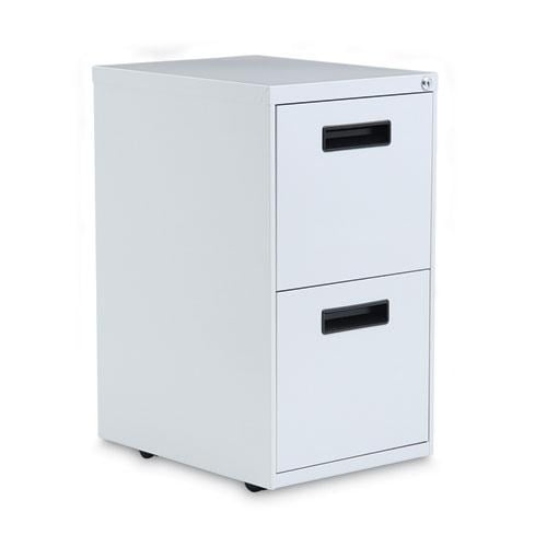 Alera 2 Drawers Vertical Lockable Filing Cabinet, Gray