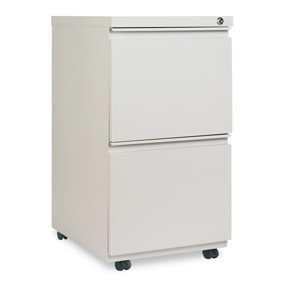Alera 2 Drawers Vertical Lockable Filing Cabinet, Light Gray