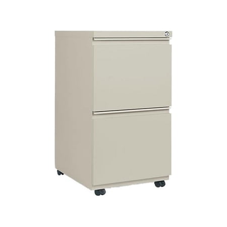 Alera 2 Drawers Vertical Lockable Filing Cabinet, Putty