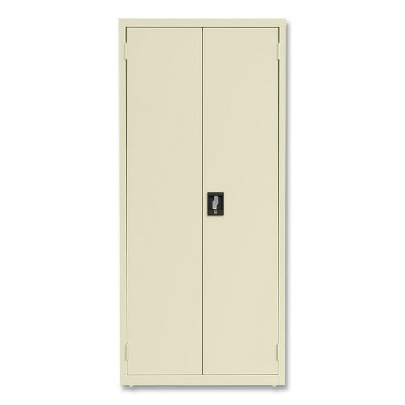 Alera 25769 30 in. x 15 in .x 66 in. 4 Shelves Economy Assembled Storage Cabinets - Putty