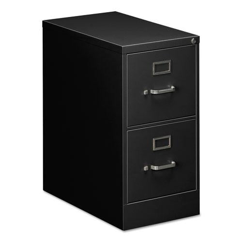 Black 15'' Wide 2-Drawer Lockable Steel File Cabinet