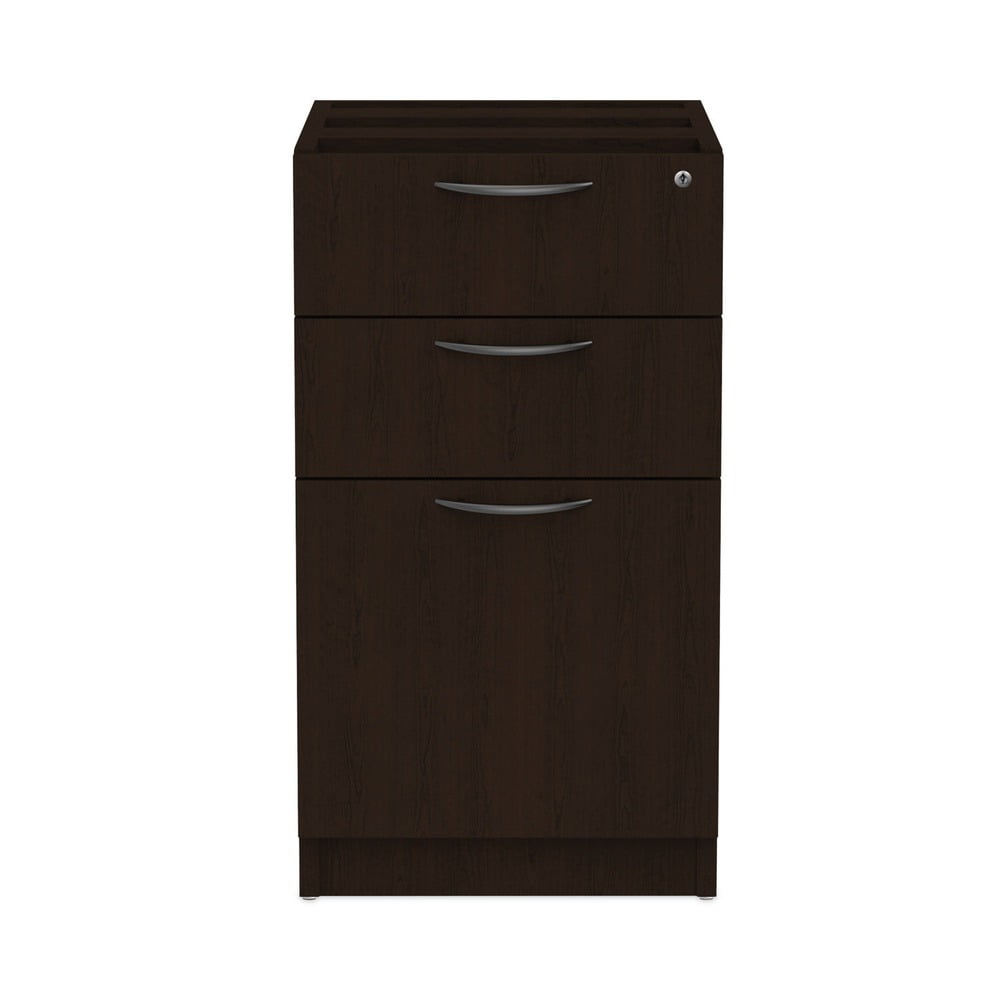 Alera 3 Drawers Vertical Lockable Filing Cabinet, Espresso