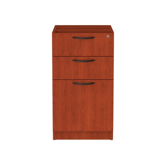 Alera 3 Drawers Vertical Lockable Filing Cabinet, Medium Cherry