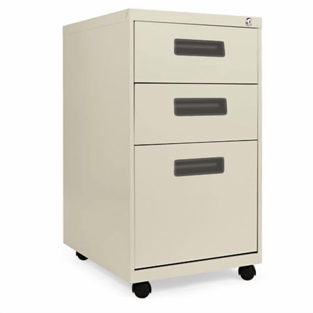 Alera 3 Drawers Vertical Lockable Filing Cabinet, Putty