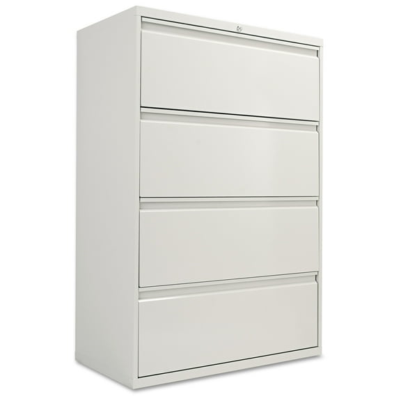 Alera 4 Drawers Lateral Lockable Filing Cabinet, Gray
