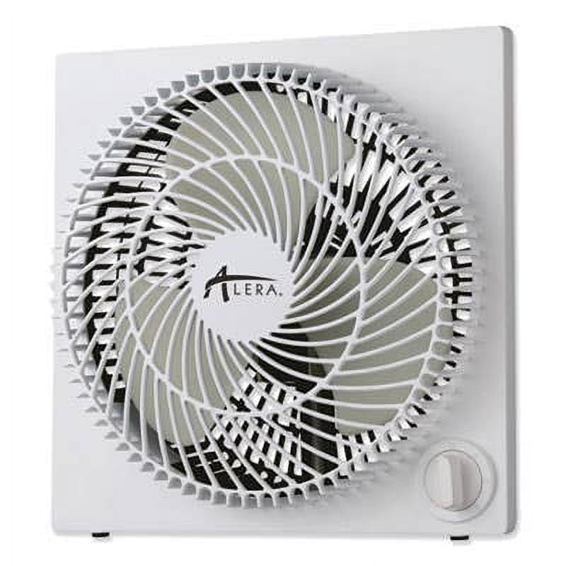 Alera 9" White Plastic Three-Speed Box Fan