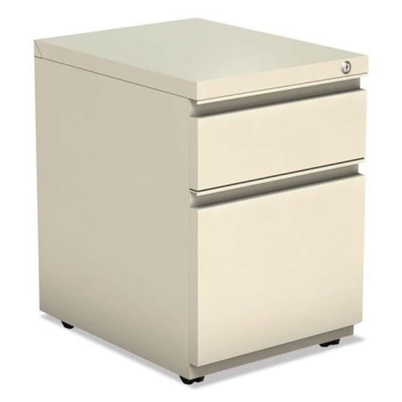 Alera AL  Two-Drawer Metal Pedestal File with Full Length Pull - Putty