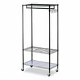 thumbnail image 1 of Alera Wire Shelving Garment Rack, 30 Garments, 36w x 18d x 75h, Black, 1 of 8