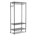 thumbnail image 1 of Alera Wire Shelving Garment Rack, 40 Garments, 48w x 18d x 75h, Black, 1 of 5