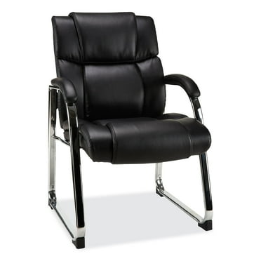 Alera Hildred Series Guest Chair 25" x 28.94" x 37.8" Black Seat Black Back Chrome Base ALEHD4319