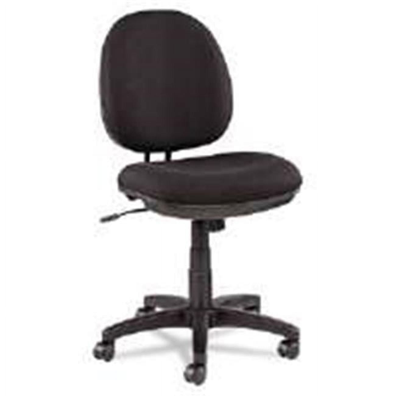 Compact Swivel Task Chair in Black Acrylic with Adjustable Height