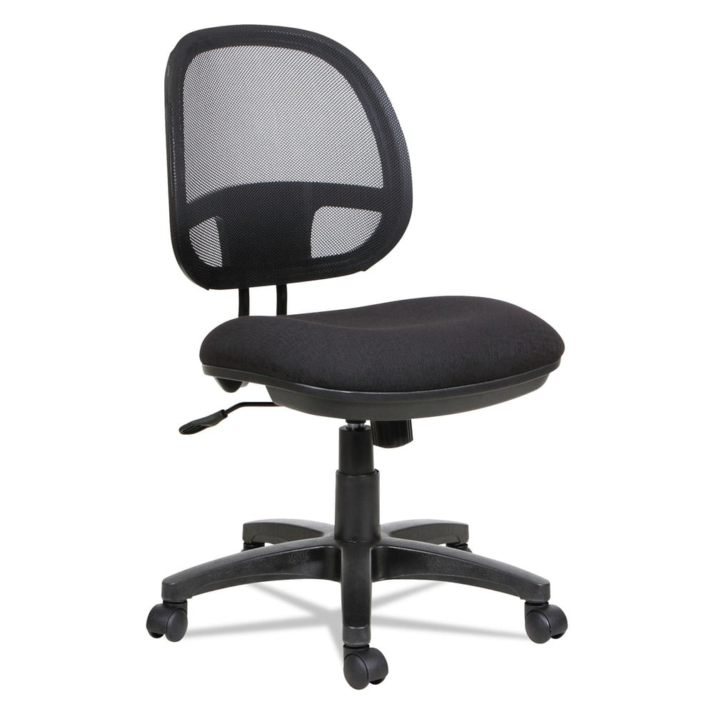 ErgoFlex Adjustable Mesh Task Chair with Waterfall Seat, Black