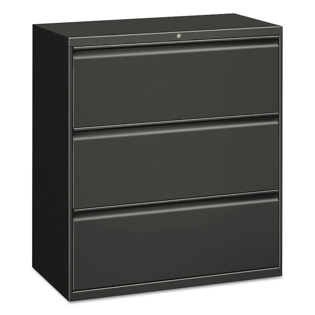 Alera ALELF3041CC Three-Drawer Lateral File Cabinet - Charcoal