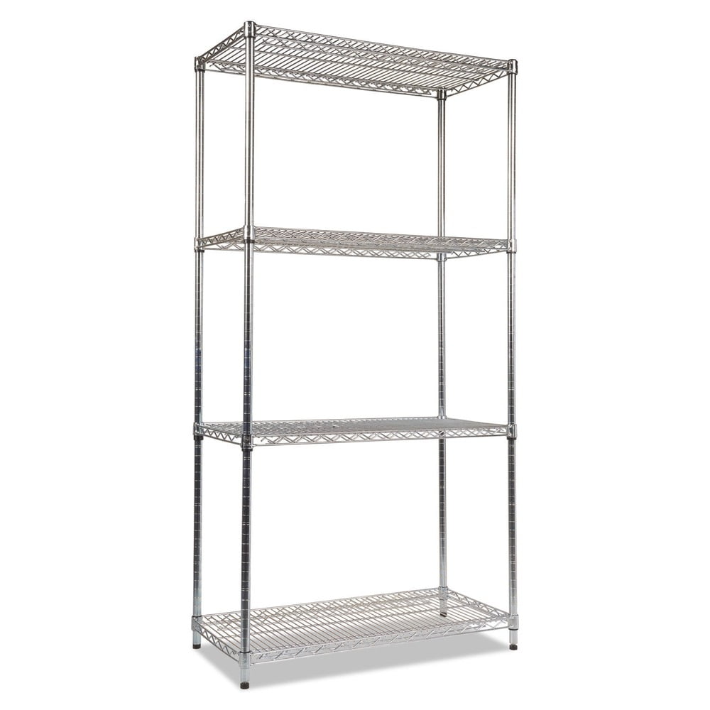 72" Silver Metal NSF Certified Kitchen Shelving Unit