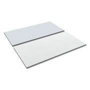 Alera Reversible Laminate Table Top, Rectangular, 59 3/8w x 29 1/2d, White/Gray -ALETT6030WG