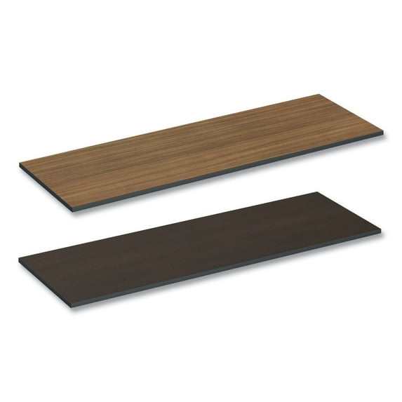 Alera ALETT7224EW 71.5 in. W x 23.63 in. D Rectangular Reversible Laminate Table Top - Espresso/Walnut