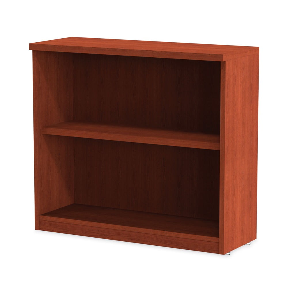 Adjustable Valencia 2-Shelf Bookcase in Espresso Cherry Finish