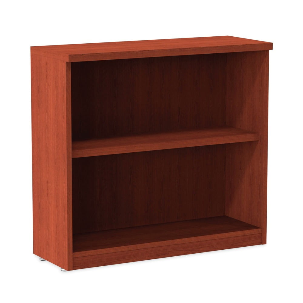 Adjustable Valencia 2-Shelf Bookcase in Espresso Cherry Finish