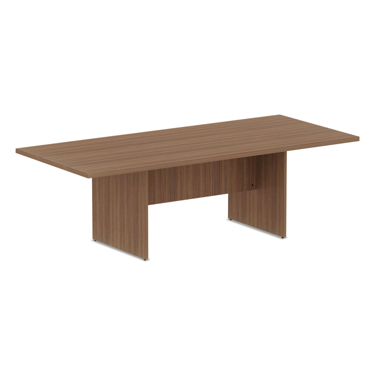 Modern Walnut Rectangular Conference Table with Laminate Top