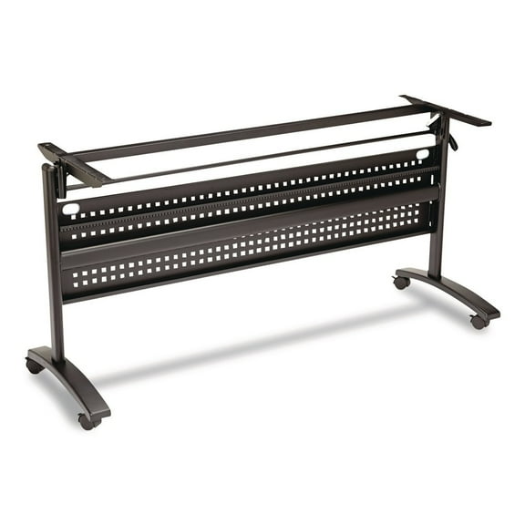 Alera Valencia Flip Training Table Base, Modesty Panel, 58w x 19-3/4d, Black