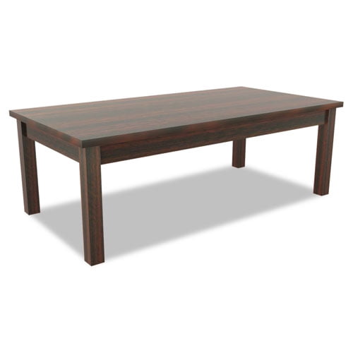 Alera Valencia Series Occasional Table, Rectangle,47-1/4 x 20 x 16 3/8, Mahogany