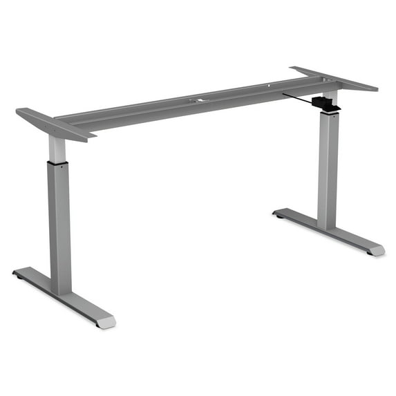 Alera Adaptivergo Pneumatic Height-adjustable Table Base, 26.18" To 39.57", Gray