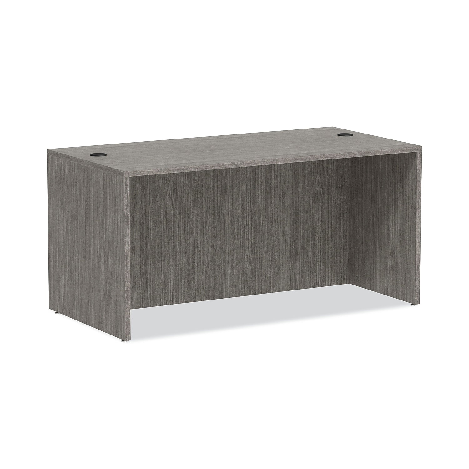 Gray Laminate Desk Shell with Cable Management