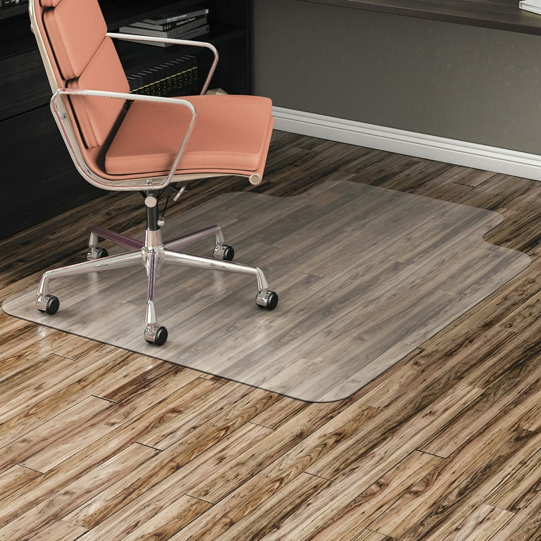 All Day Use Non-Studded Chair Mat for Hard Floors, 36 x 48, Lipped, Clear All Day Use Non-Studded Chair Mat for Hard Floors, 36 x 48, Lipped, Clear