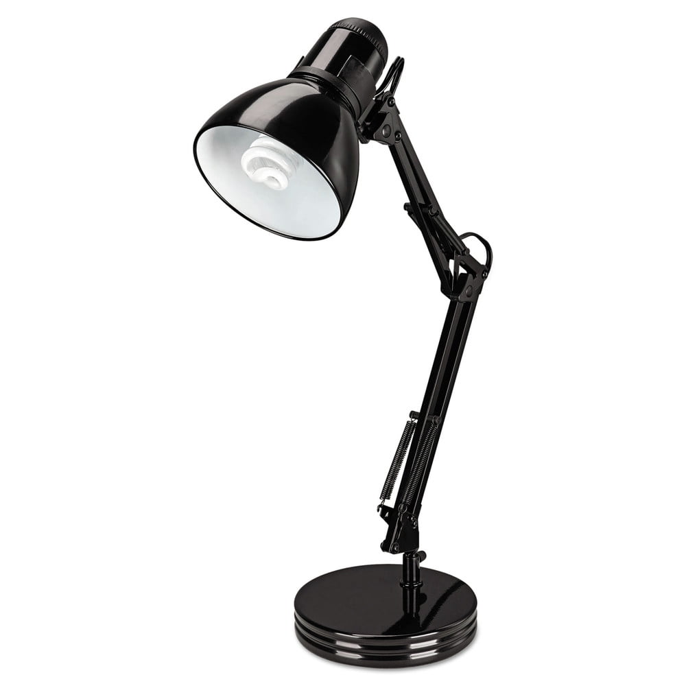 Black Adjustable Metal Architect Desk Lamp with Jointed Arm
