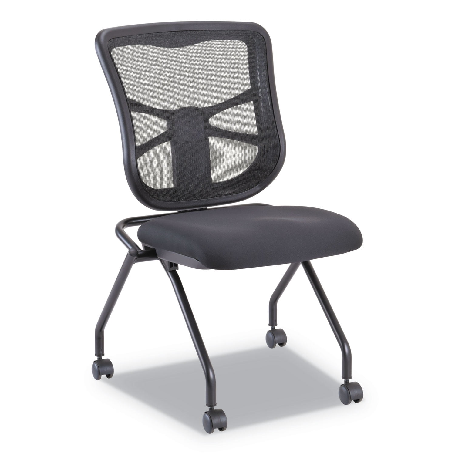 Alera Elusion Mesh Nesting Chairs Supports Up to 275 lb 18.1