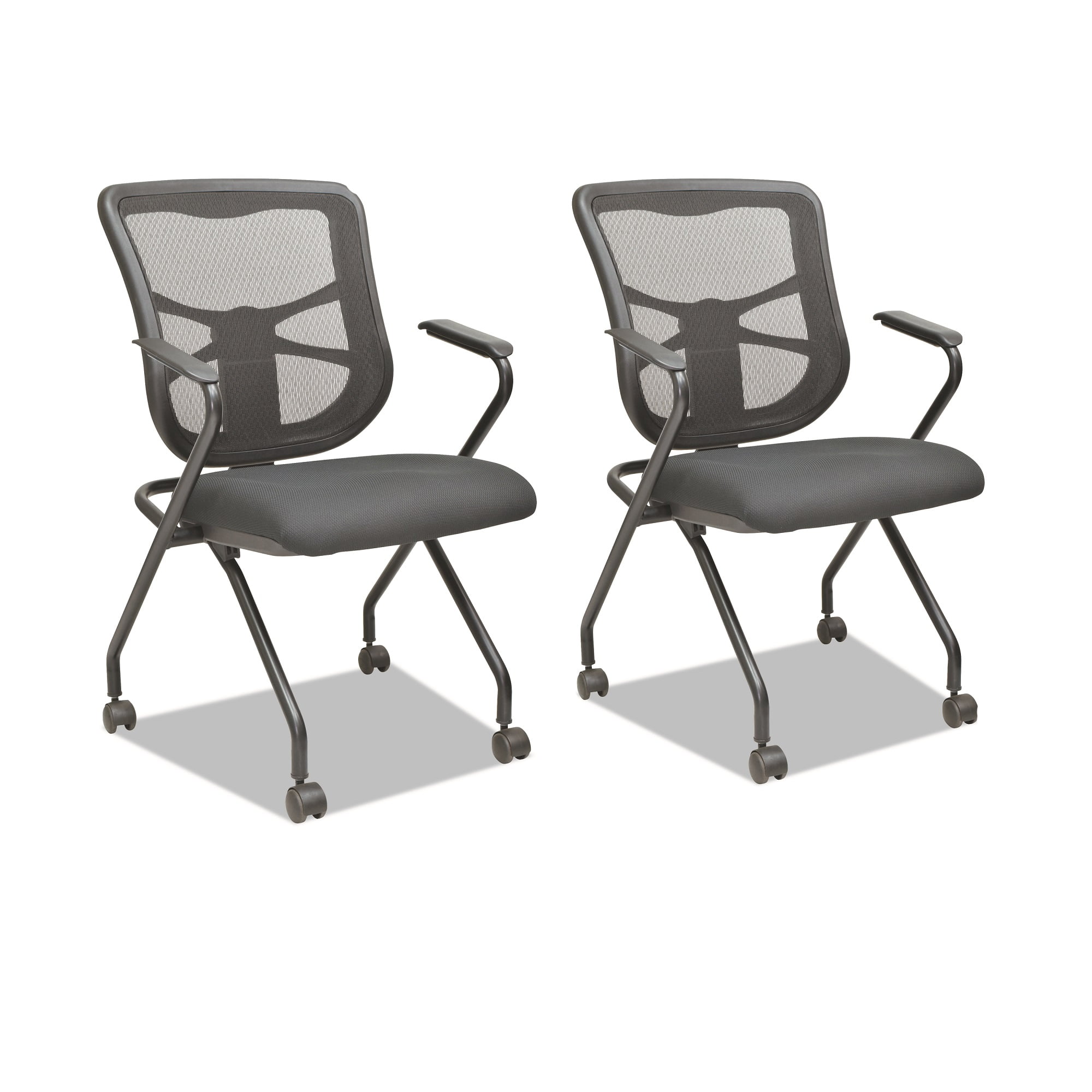 Nesting chairs with wheels clearance