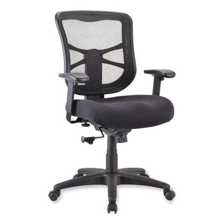 Alera Elusion Series 275 lb. Mid-Back Mesh Task Office Chair - Black