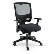 Alera Epoch Series Fabric Mesh Multifunction Chair, Supports Up to 275 lb, 17.63 to 22.44 Seat Height, Black