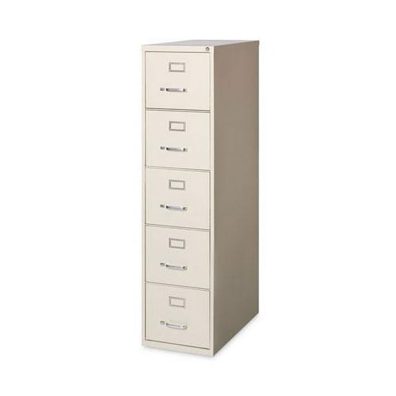 Alera ALEHVF1562PY 5 Drawer Economy Vertical File - Letter-Size File Drawers - Putty