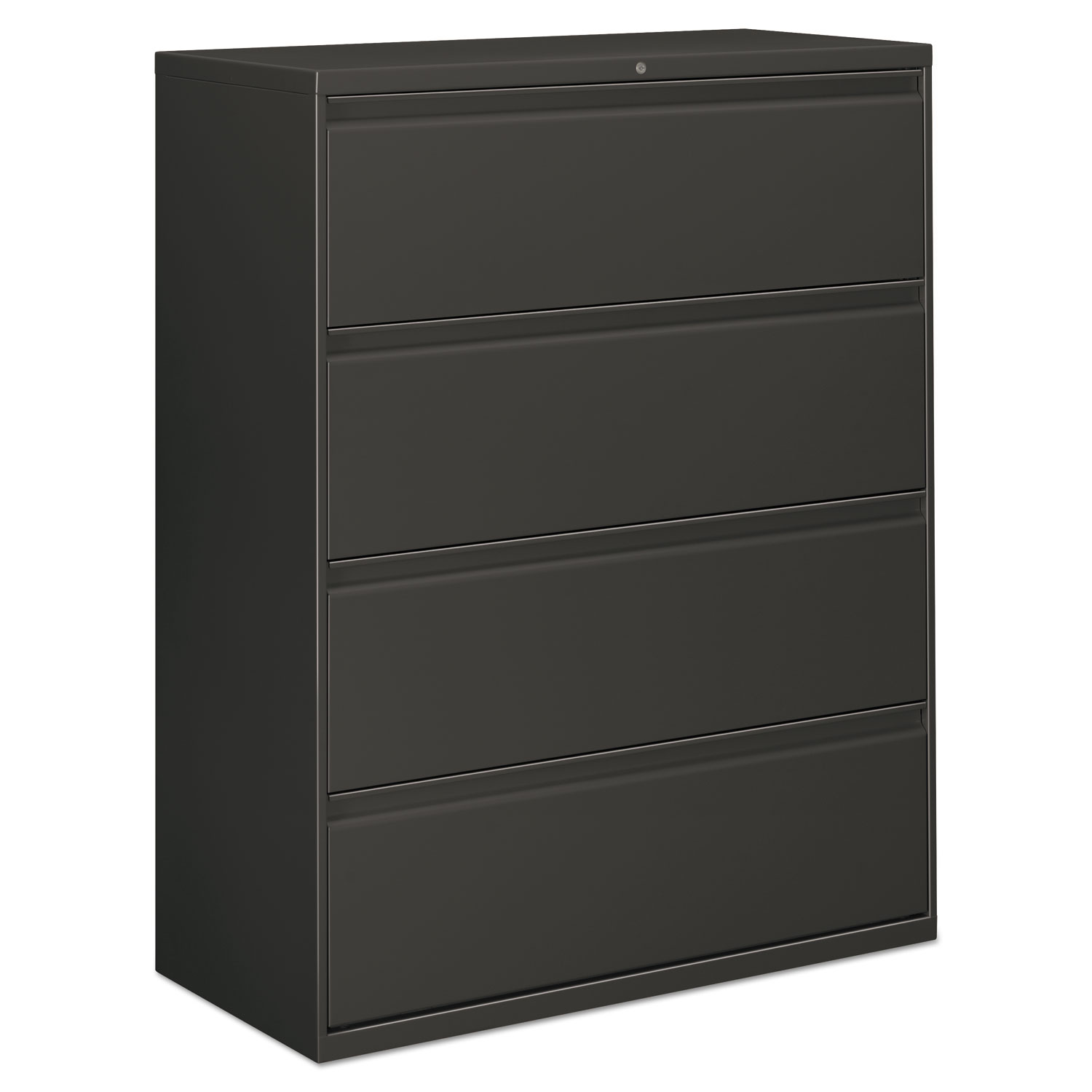 Alera Four-drawer Lateral File Cabinet, 42w X 18d X 52.5h, Charcoal - image 1 of 2