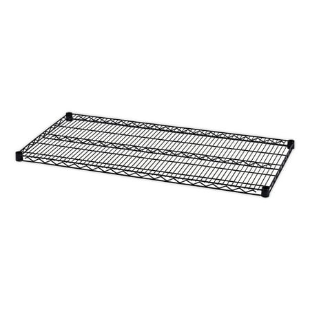 Alera Industrial Wire Shelving Extra Wire Shelves, 48w x 24d, Black, 2 Shelves/Carton
