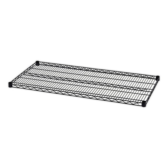 Alera Industrial Wire Shelving Extra Wire Shelves, 48w x 24d, Black, 2 Shelves/Carton