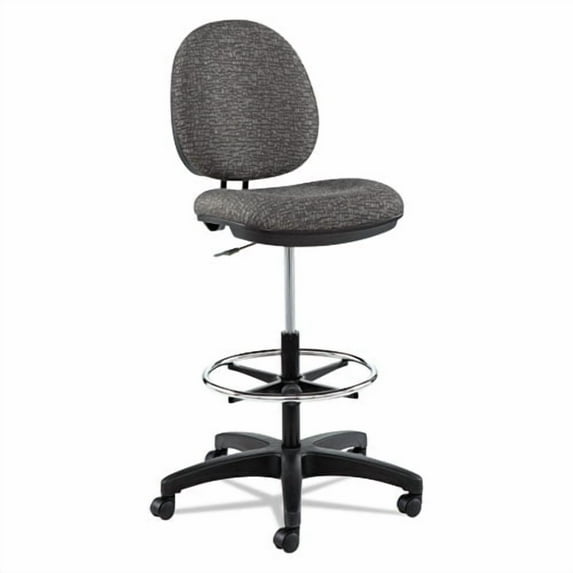 Alera Interval Series Swivel Task Stool, Supports 275 Lb, 23.93" To 34.53" Seat Height, Graphite Gra | Bundle of 2