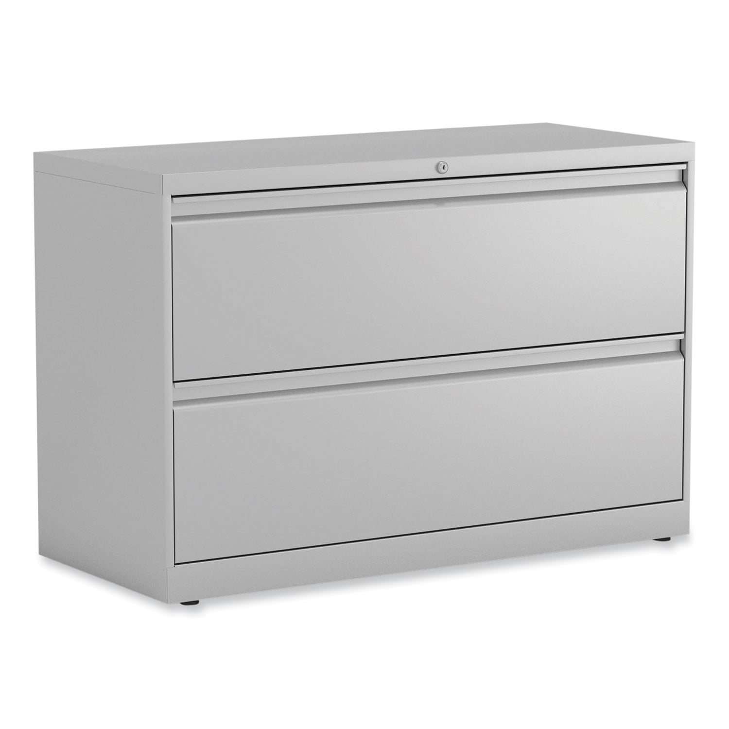 42'' Wide Light Gray Steel 2-Drawer File Cabinet