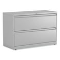 thumbnail image 1 of Alera Lateral File, 2 Legal/Letter-Size File Drawers, Light Gray, 42" x 18.63" x 28", 1 of 9
