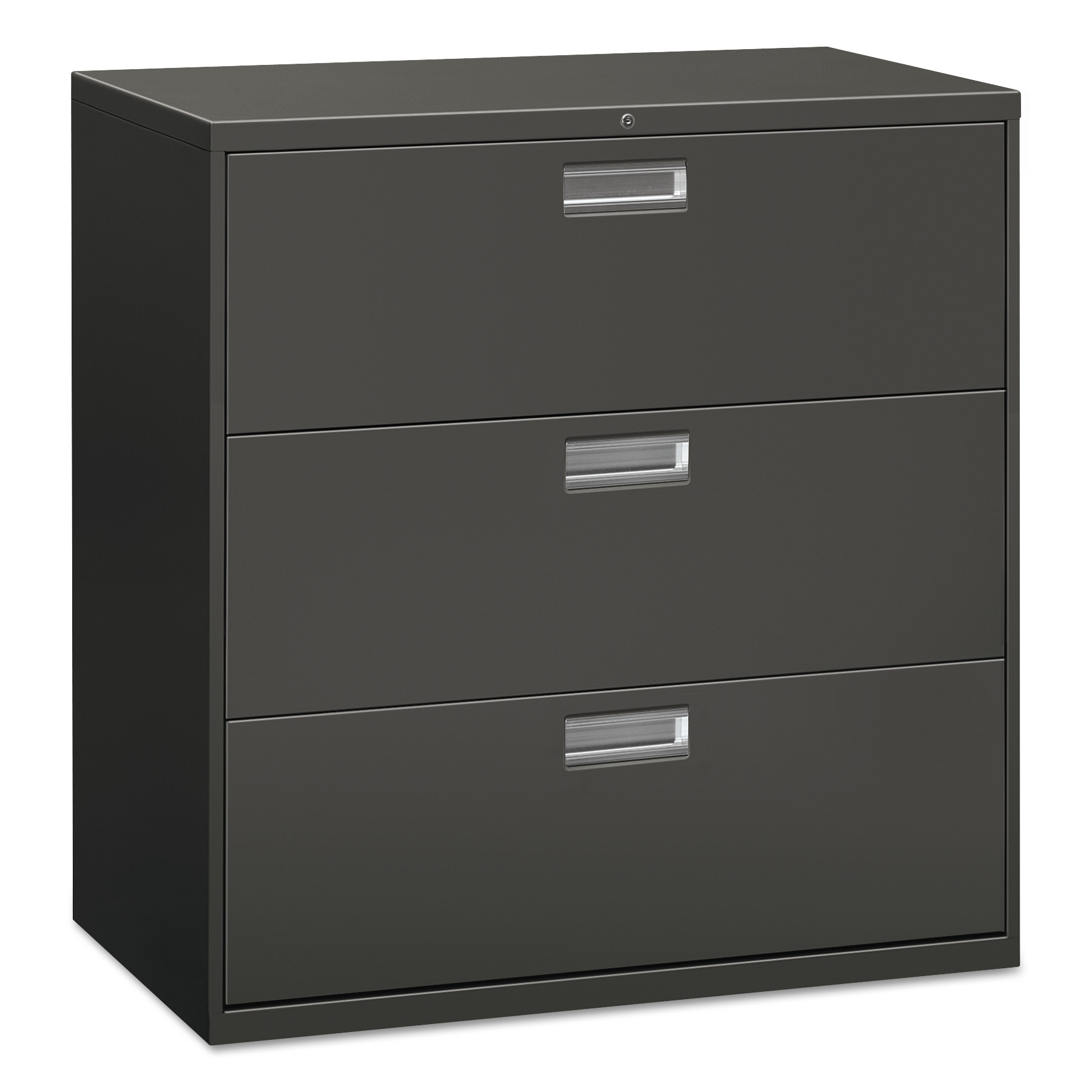 Alera Lateral File, 3 Drawer, 42w x 19.25d x 40.88h, Charcoal - image 1 of 2