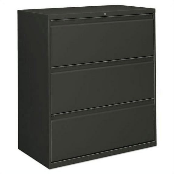 Alera Lateral File, 3 Legal/Letter/A4/A5-Size File Drawers, Charcoal, 36" x 18.63" x 40.25"