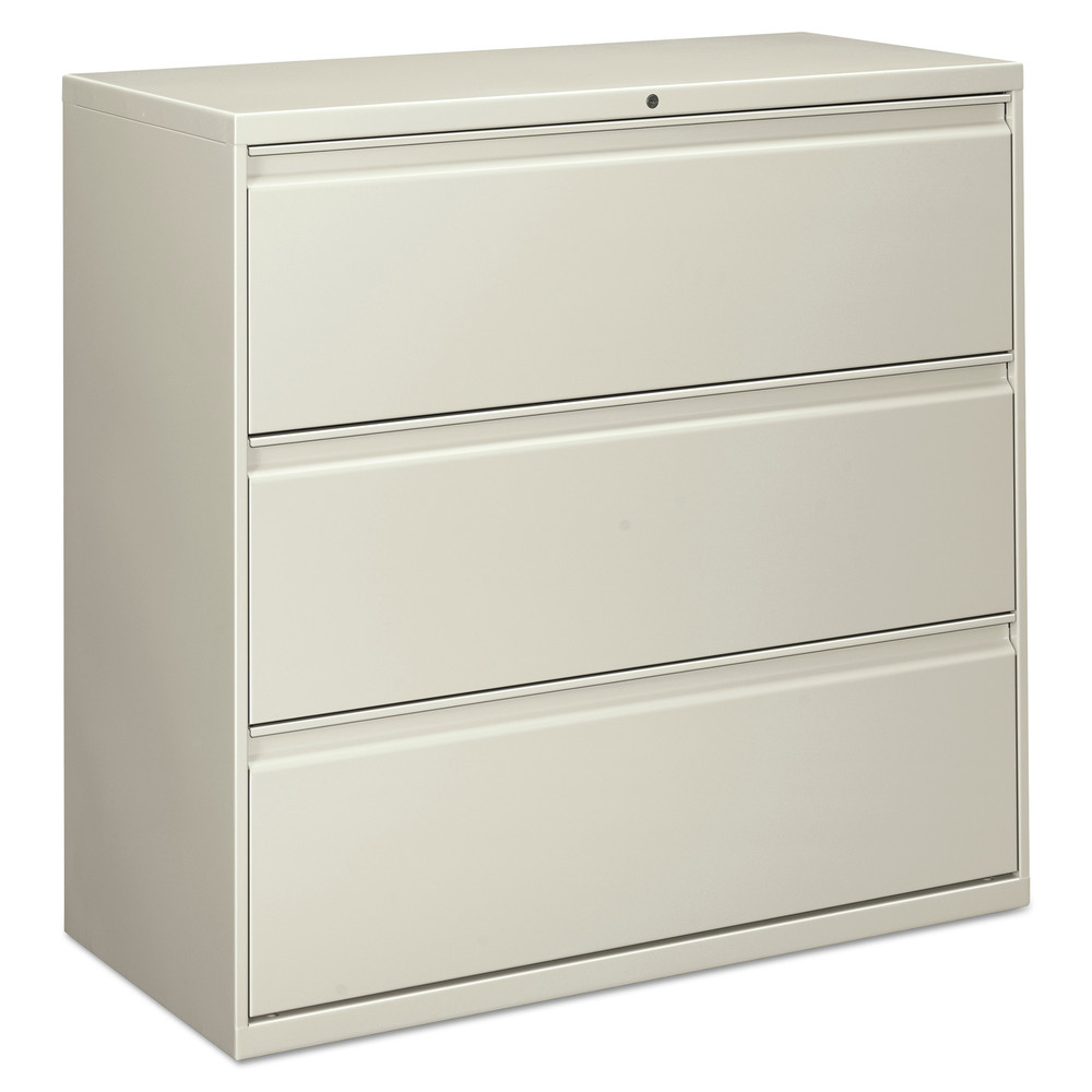 Alera Lateral File, 3 Legal/Letter/A4/A5-Size File Drawers, Light Gray, 42" x 18.63" x 40.25" - image 1 of 9