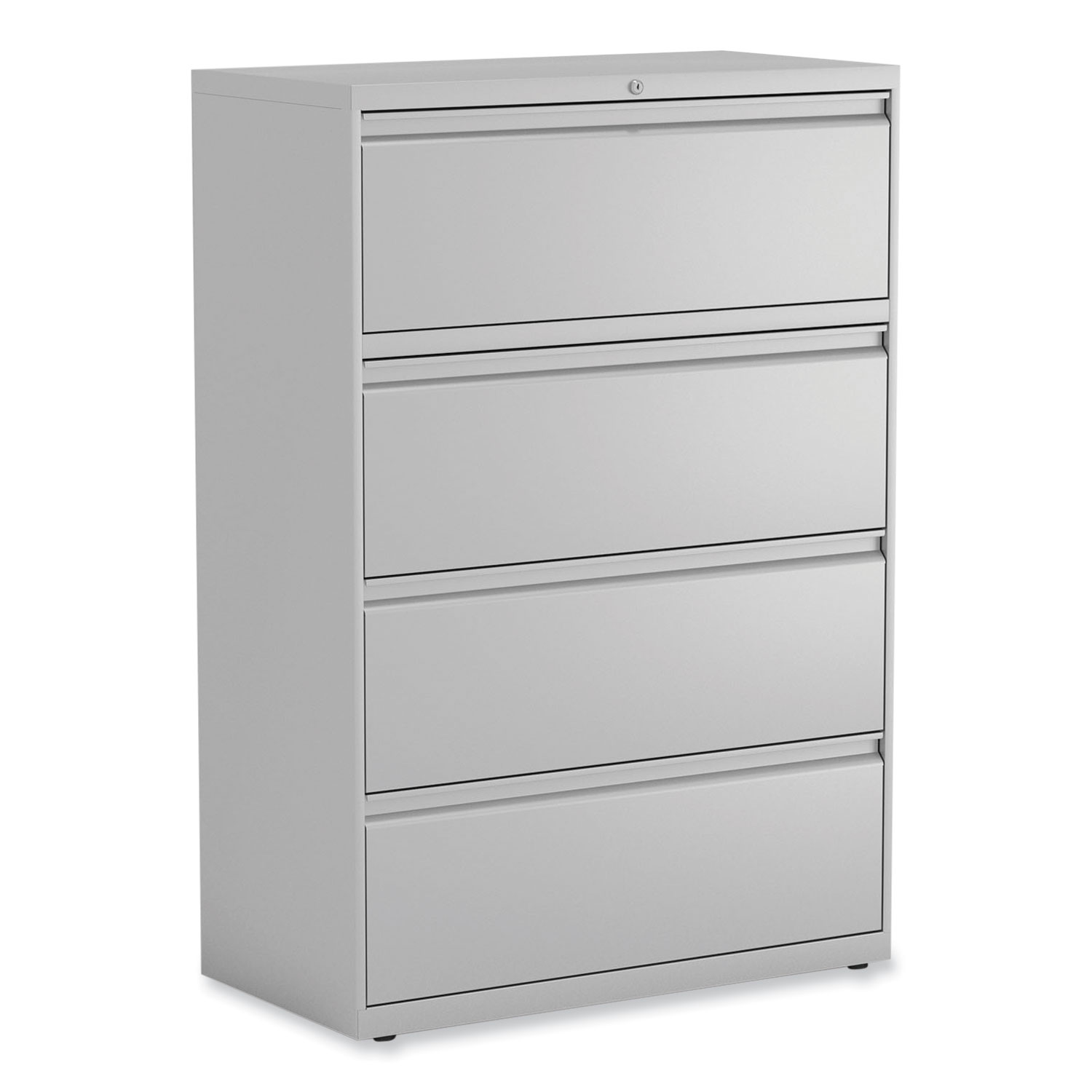 Alera Lateral File, 4 Legal/Letter-Size File Drawers, Light Gray, 36" x 18.63" x 52.5" - image 1 of 7