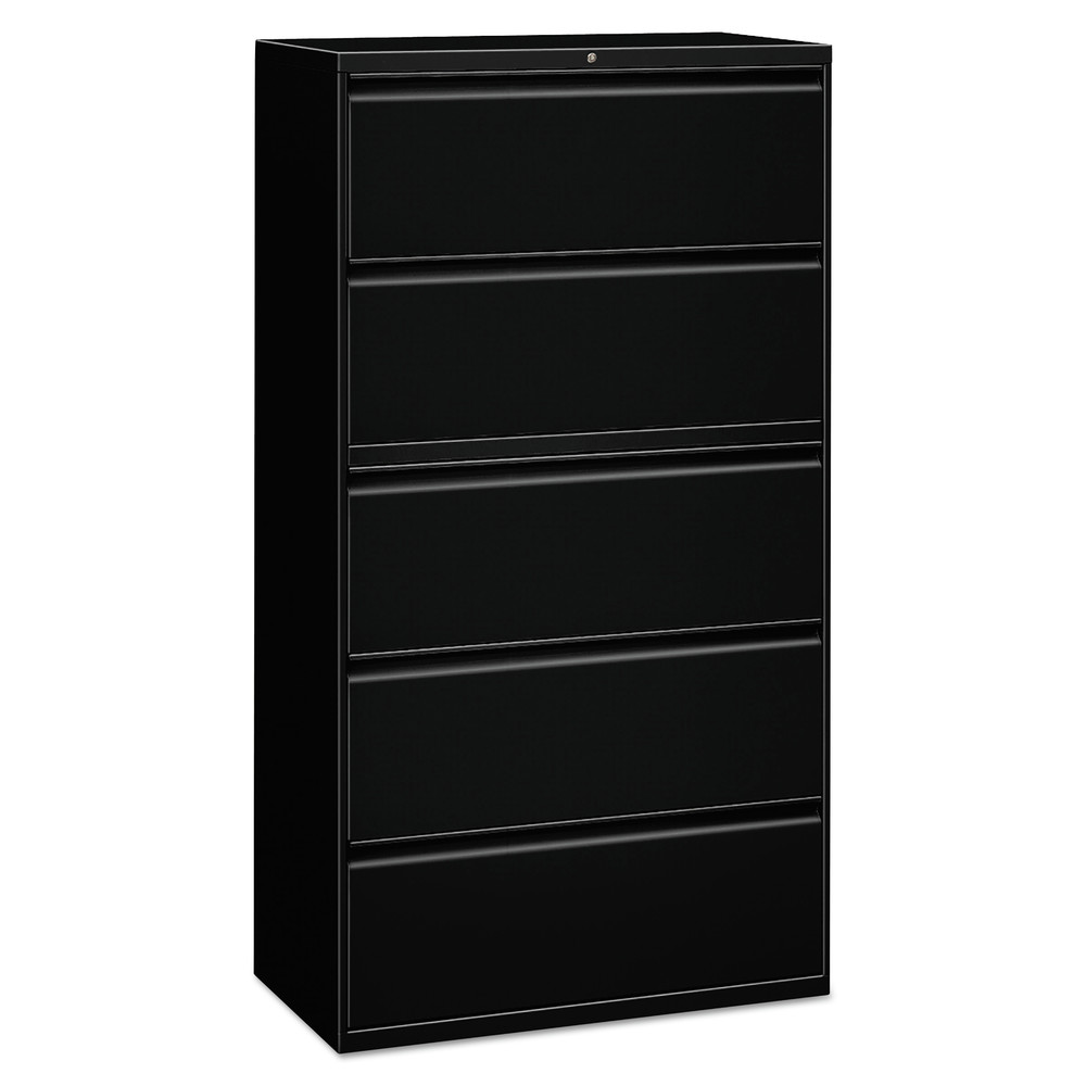 Alera Lateral File, 5 Legal/Letter/A4/A5-Size File Drawers, Black, 36" x 18.63" x 67.63" - image 1 of 7
